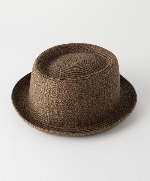 BEAUTY&YOUTH UNITED ARROWS（ビューティーアンドユースユナイテッドアローズ）の「BY ペーパーポークパイハット ◆（キャップ・レディース・ナチュラル/ダークブラウン・FREE）」の3枚目の写真