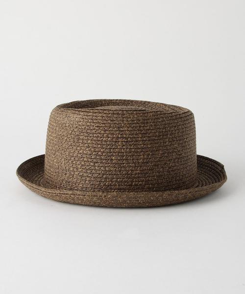 BEAUTY&YOUTH UNITED ARROWS（ビューティーアンドユースユナイテッドアローズ）の「BY ペーパーポークパイハット ◆（キャップ・レディース・ナチュラル/ダークブラウン・FREE）」の4枚目の写真