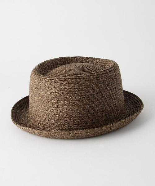 BEAUTY&YOUTH UNITED ARROWS（ビューティーアンドユースユナイテッドアローズ）の「BY ペーパーポークパイハット ◆（キャップ・レディース・ナチュラル/ダークブラウン・FREE）」の5枚目の写真