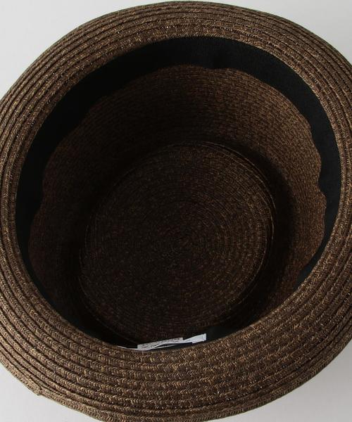 BEAUTY&YOUTH UNITED ARROWS（ビューティーアンドユースユナイテッドアローズ）の「BY ペーパーポークパイハット ◆（キャップ・レディース・ナチュラル/ダークブラウン・FREE）」の7枚目の写真