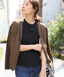 LEPSIM | 【UV加工＆自宅で洗濯可能！】12GコットンポリキノウVネックカーディガン　708972(カーディガン/ボレロ)