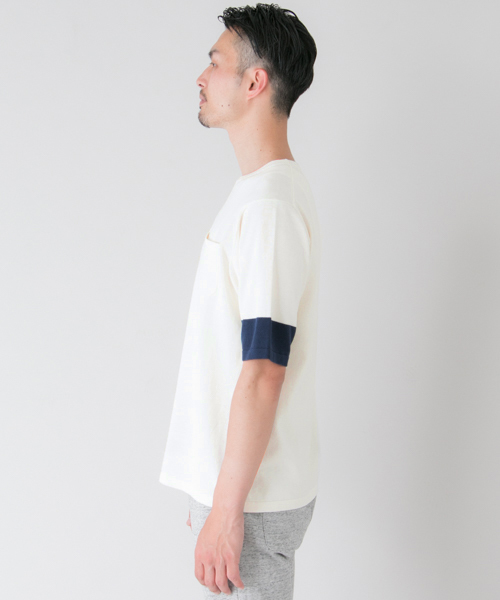 URBAN RESEARCH（アーバンリサーチ）の「UR 2TONE KNIT TEE（ニット/セーター・メンズ・オフホワイト/グレー/ブラック・LARGE/MEDIUM）」の5枚目の写真