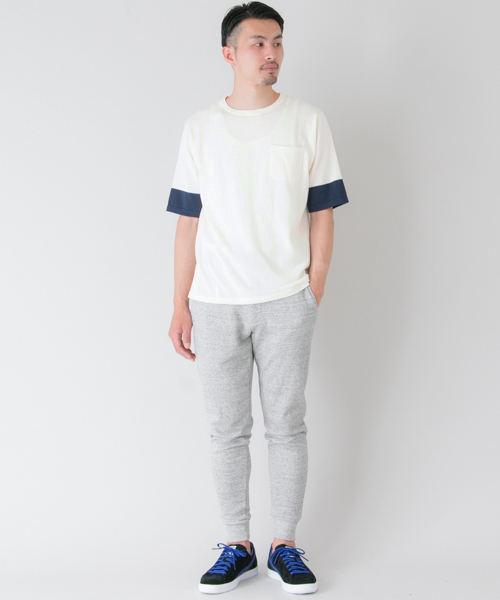 URBAN RESEARCH（アーバンリサーチ）の「UR 2TONE KNIT TEE（ニット/セーター・メンズ・オフホワイト/グレー/ブラック・LARGE/MEDIUM）」の7枚目の写真