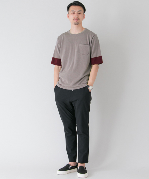 URBAN RESEARCH（アーバンリサーチ）の「UR 2TONE KNIT TEE（ニット/セーター・メンズ・オフホワイト/グレー/ブラック・LARGE/MEDIUM）」の13枚目の写真
