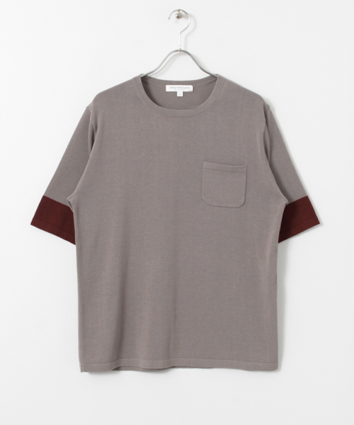 URBAN RESEARCH（アーバンリサーチ）の「UR 2TONE KNIT TEE（ニット/セーター・メンズ・オフホワイト/グレー/ブラック・LARGE/MEDIUM）」の16枚目の写真