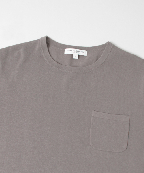 URBAN RESEARCH（アーバンリサーチ）の「UR 2TONE KNIT TEE（ニット/セーター・メンズ・オフホワイト/グレー/ブラック・LARGE/MEDIUM）」の17枚目の写真