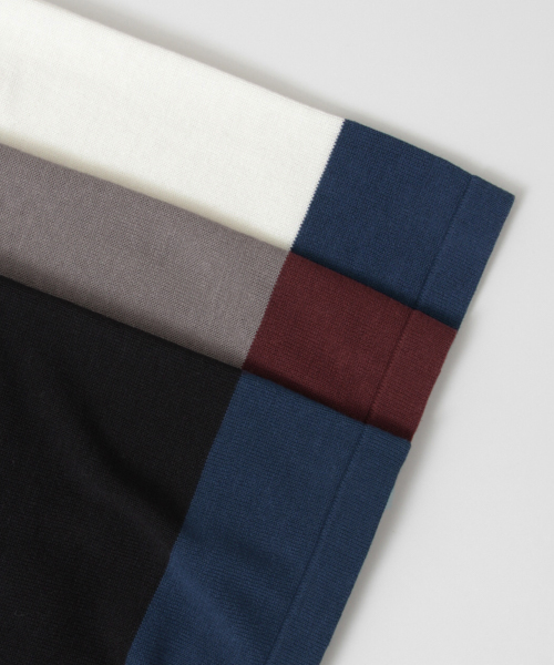 URBAN RESEARCH（アーバンリサーチ）の「UR 2TONE KNIT TEE（ニット/セーター・メンズ・オフホワイト/グレー/ブラック・LARGE/MEDIUM）」の12枚目の写真