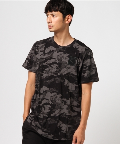 PUMA(プーマ)の「PUMA X TRAPSTAR LOGO TEE(Tシャツ/カットソー・メンズ・ブラック系その他/レッド/ホワイト/ブラック・X-SMALL/MEDIUM/SMALL/LARGE/X-LARGE)」の1枚目の写真