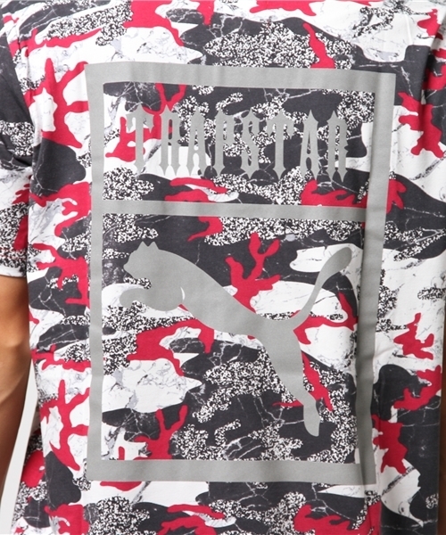 PUMA(プーマ)の「PUMA X TRAPSTAR LOGO TEE(Tシャツ/カットソー・メンズ・ブラック系その他/レッド/ホワイト/ブラック・X-SMALL/MEDIUM/SMALL/LARGE/X-LARGE)」の5枚目の写真