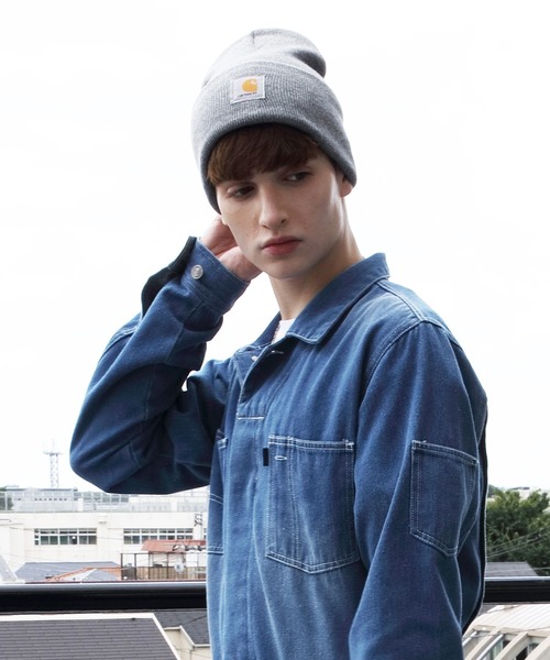 Carhartt(カーハート)の「Carhartt ニットキャップ(ニットキャップ/ビーニー・メンズ・ベージュ/ネイビー/ブラック/カーキ/ホワイト/ブラウン/ダークブラウン/ライトグレー/チャコールグレー/ブルー/ヘザーグレー/イエロー/ダークグリーン/オレンジ/ワイン/オレンジ系その他/ブラウン系その他2/レッド系その他2/オレンジ系その他3/グリーン系その他/ダークブルー/ブルーグリーン/レッド系その他/ブラック×ホワイト/ホワイト系その他/ブラウン系その他/イエロー系・FREE)」の8枚目の写真