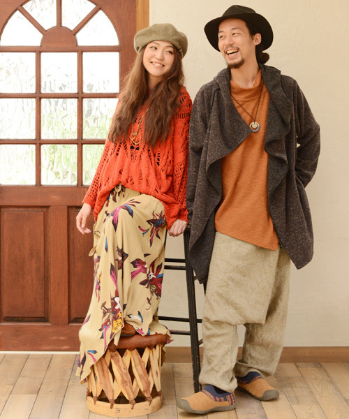 チャイハネ（チャイハネ）の「【チャイハネ】yul 旅人風MEN'Sフードカーディガン フーディ（カーディガン/ボレロ・メンズ・ブラック/グレー/ターコイズブルー/オレンジ・FREE）」の14枚目の写真