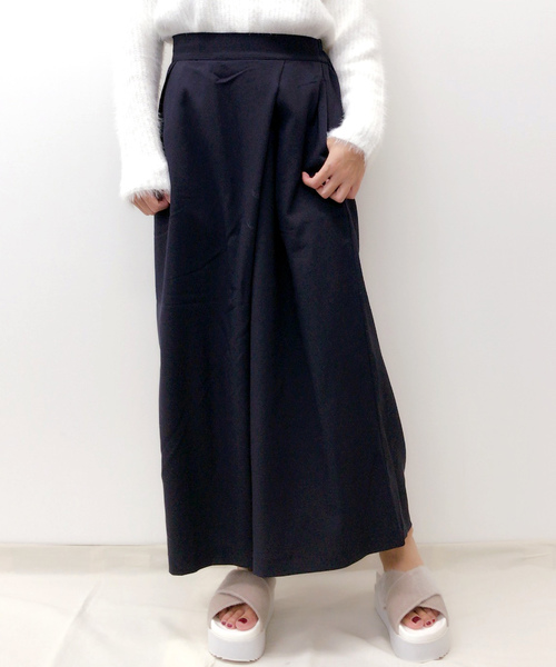 archives(アルシーヴ)の「バンビージョーゼット タックワイドパンツ(その他パンツ・レディース・カーキ/ネイビー/キャメル・MEDIUM)」の1枚目の写真