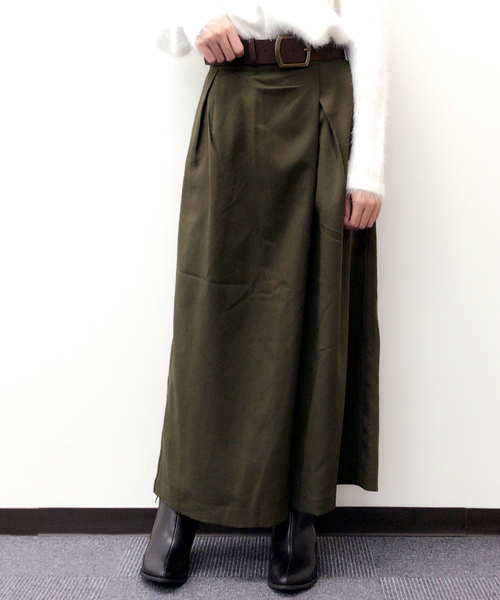 archives(アルシーヴ)の「バンビージョーゼット タックワイドパンツ(その他パンツ・レディース・カーキ/ネイビー/キャメル・MEDIUM)」の2枚目の写真