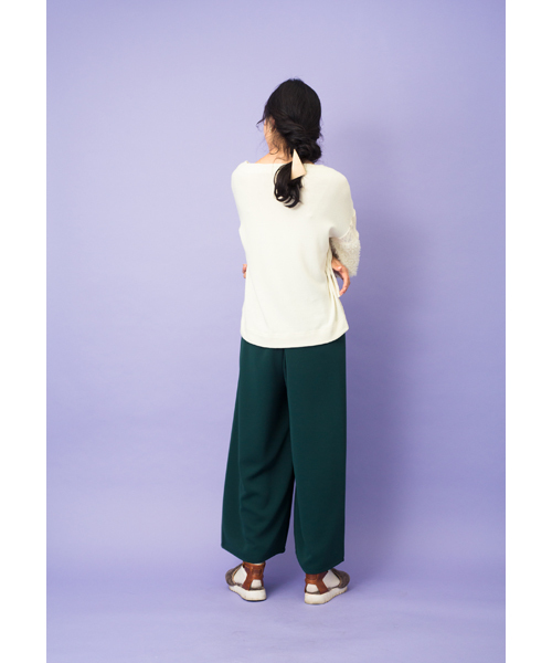 DOLLUPOOPS（ドールアップウップス）の「<doll up oops> スカラップレース　ワイドパンツ（その他パンツ・レディース・グレー/ブラック/グリーン・38）」の14枚目の写真