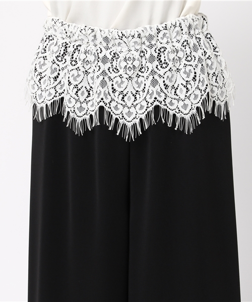 DOLLUPOOPS（ドールアップウップス）の「<doll up oops> スカラップレース　ワイドパンツ（その他パンツ・レディース・グレー/ブラック/グリーン・38）」の7枚目の写真