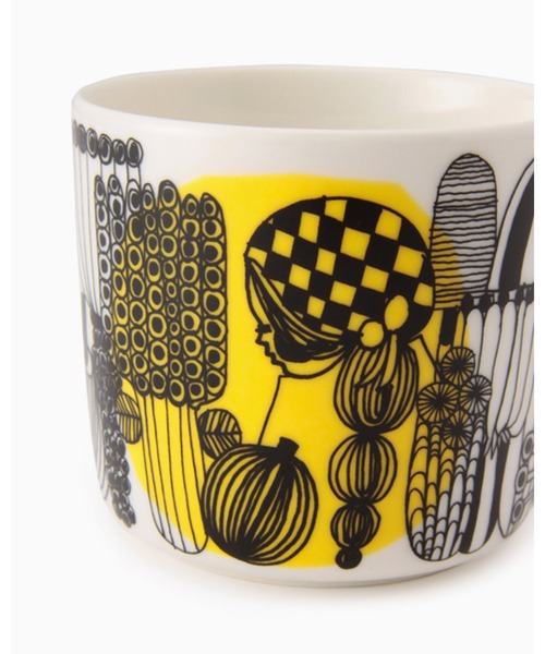 marimekko(マリメッコ)の「Siirtolapuutarha / coffee cup(グラス/マグカップ/タンブラー・レディース・ホワイト×ブラック・FREE)」の3枚目の写真
