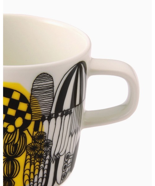 marimekko(マリメッコ)の「Siirtolapuutarha / coffee cup(グラス/マグカップ/タンブラー・レディース・ホワイト×ブラック・FREE)」の4枚目の写真