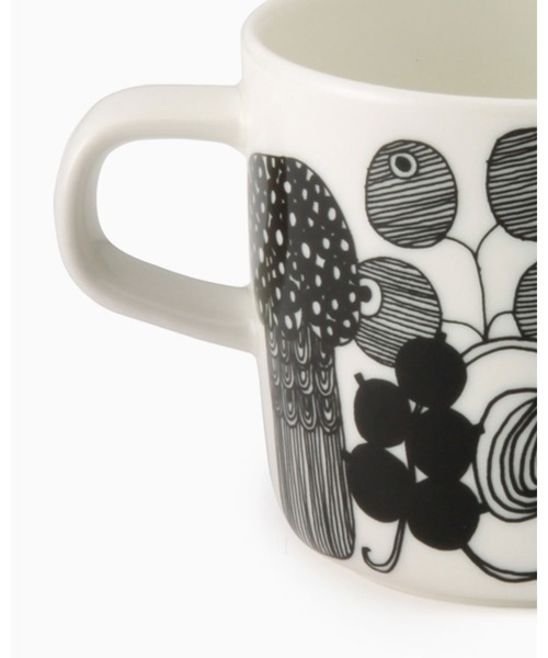 marimekko(マリメッコ)の「Siirtolapuutarha / coffee cup(グラス/マグカップ/タンブラー・レディース・ホワイト×ブラック・FREE)」の5枚目の写真
