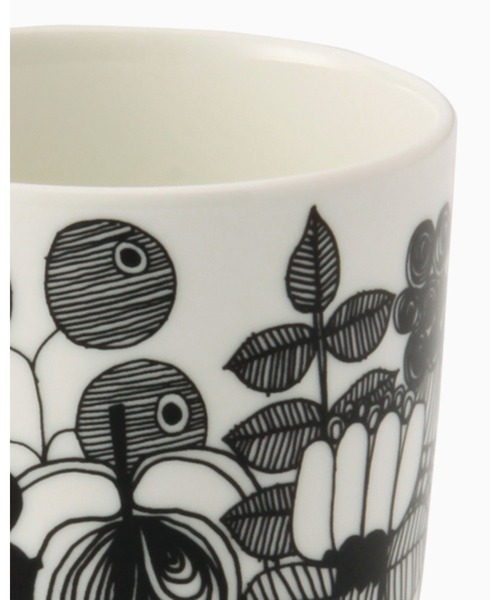 marimekko(マリメッコ)の「Siirtolapuutarha / coffee cup(グラス/マグカップ/タンブラー・レディース・ホワイト×ブラック・FREE)」の6枚目の写真
