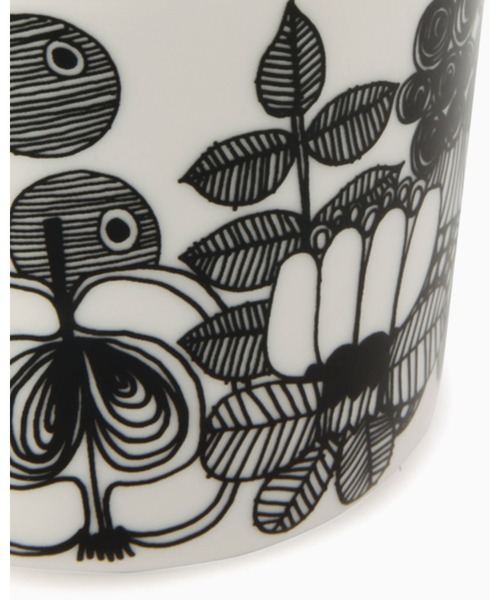 marimekko(マリメッコ)の「Siirtolapuutarha / coffee cup(グラス/マグカップ/タンブラー・レディース・ホワイト×ブラック・FREE)」の7枚目の写真