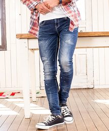 ダメージ スキニー スキニーパンツ インディゴ に該当するメンズのデニムパンツ ヴィンテージ ファッション通販 Zozotown