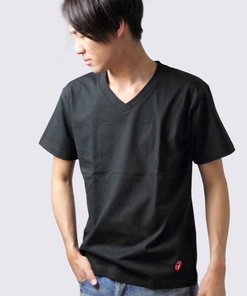 RED KAP（レッドキャップ）の「The Rolling Stones×REDKAP×JACKROSE 2パックVネックTシャツ（Tシャツ/カットソー・メンズ・ホワイト/ブラック・L/XL/M）」の9枚目の写真