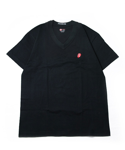 RED KAP（レッドキャップ）の「The Rolling Stones×REDKAP×JACKROSE 2パックVネックTシャツ（Tシャツ/カットソー・メンズ・ホワイト/ブラック・L/XL/M）」の4枚目の写真