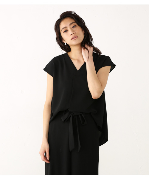 RIM.ARK（リムアーク）の「FOLD TUCK SET UP（ワンピース・レディース・オレンジ系その他/ブラック/ライトベージュ/ネイビー・1/2）」の7枚目の写真