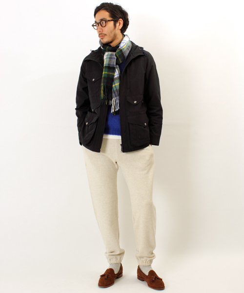 BEAMS PLUS(ビームスプラス)の「LOOPWHEELER×BEAMS PLUS / 別注 アスレチックパンツ(スウェットパンツ・メンズ・ナチュラル/オリーブ/ネイビー/グレー・LARGE/SMALL/MEDIUM)」の6枚目の写真