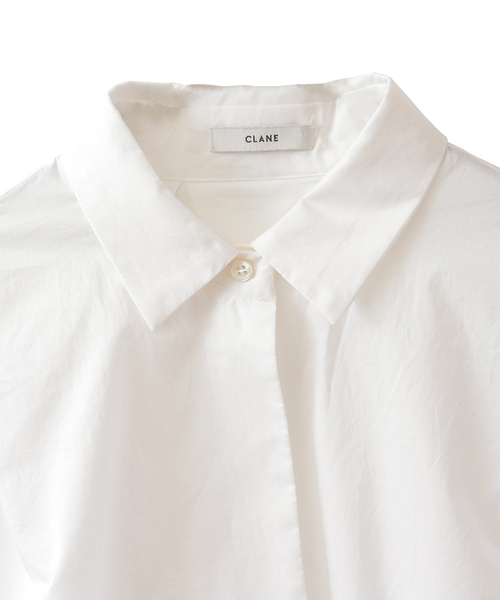 CLANE（クラネ）の「SPHERE DROP SHIRT（シャツ/ブラウス・レディース・ブラック/ホワイト・1/2）」の5枚目の写真