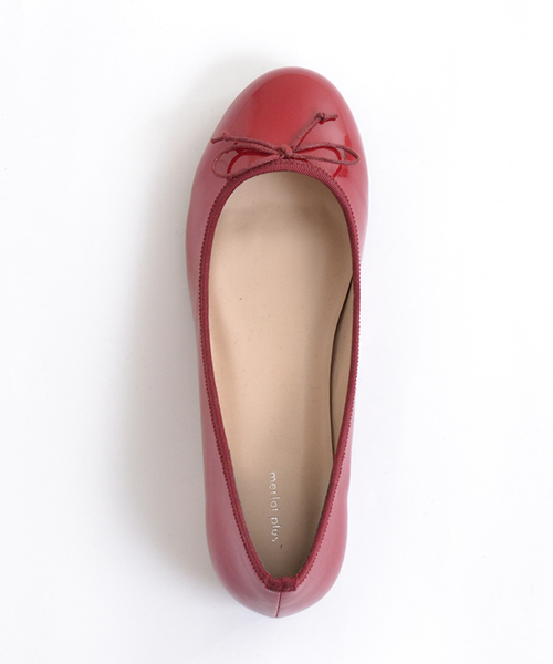 merlot plus(メルロープリュス)の「ラウンドリボンバレエシューズ000-6489S(バレエシューズ・レディース・ブラック/レッド/キャメル/ピンク/グリーン/ブラウン/マスタード・LL/M/S/L)」の7枚目の写真