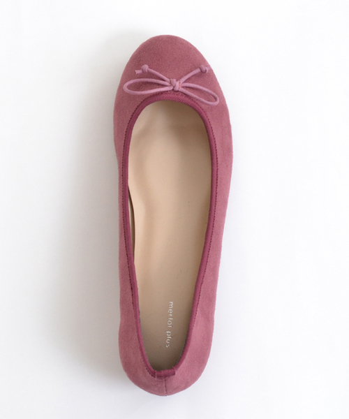 merlot plus(メルロープリュス)の「ラウンドリボンバレエシューズ000-6489S(バレエシューズ・レディース・ブラック/レッド/キャメル/ピンク/グリーン/ブラウン/マスタード・LL/M/S/L)」の6枚目の写真