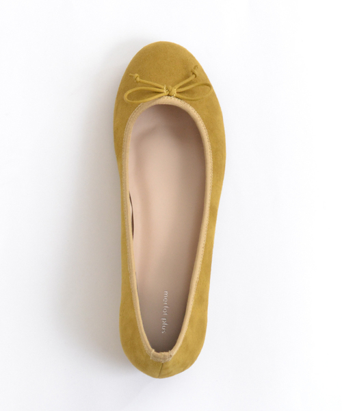 merlot plus(メルロープリュス)の「ラウンドリボンバレエシューズ000-6489S(バレエシューズ・レディース・ブラック/レッド/キャメル/ピンク/グリーン/ブラウン/マスタード・LL/M/S/L)」の4枚目の写真