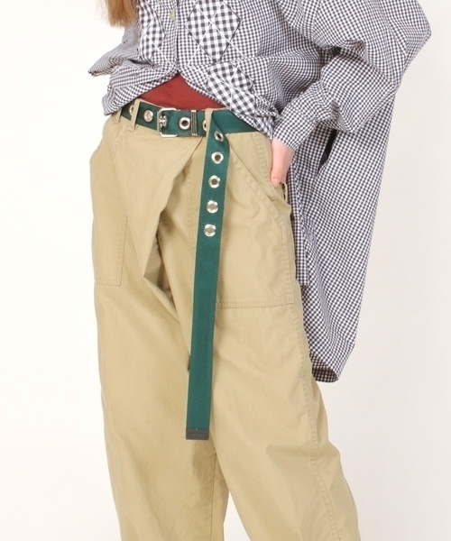 RNA（アールエヌエー）の「E4461 BIGアイレット ロングベルト（ベルト・レディース・ブラック/マスタード/ダークグリーン/レッド/ベージュ/カーキ・FREE）」の12枚目の写真