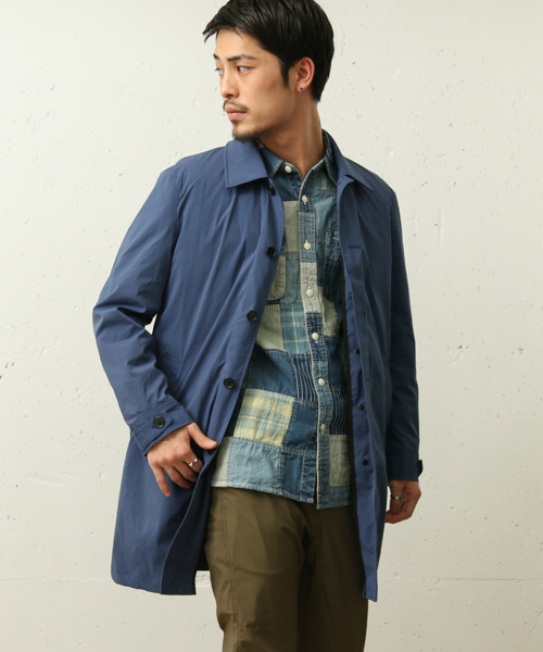 URBAN RESEARCH Sonny Label（アーバンリサーチサニーレーベル）の「マルチファンクション4WAYステンカラーコート（ステンカラーコート・メンズ・ブラック/ベージュ/カモフラージュ/ブルー・LARGE/MEDIUM）」の4枚目の写真