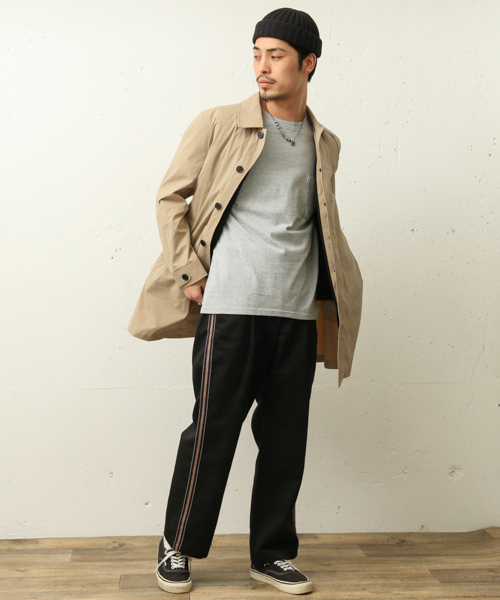 URBAN RESEARCH Sonny Label（アーバンリサーチサニーレーベル）の「マルチファンクション4WAYステンカラーコート（ステンカラーコート・メンズ・ブラック/ベージュ/カモフラージュ/ブルー・LARGE/MEDIUM）」の15枚目の写真