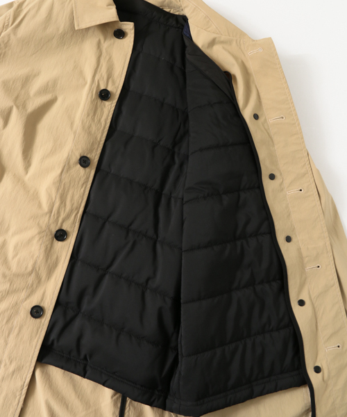 URBAN RESEARCH Sonny Label（アーバンリサーチサニーレーベル）の「マルチファンクション4WAYステンカラーコート（ステンカラーコート・メンズ・ブラック/ベージュ/カモフラージュ/ブルー・LARGE/MEDIUM）」の18枚目の写真