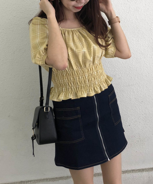 archives（アルシーヴ）の「配色ステッチデニムZIPスカート（デニムスカート・レディース・ロイヤルブルー/ネイビー/ダークブルー・MEDIUM）」の3枚目の写真