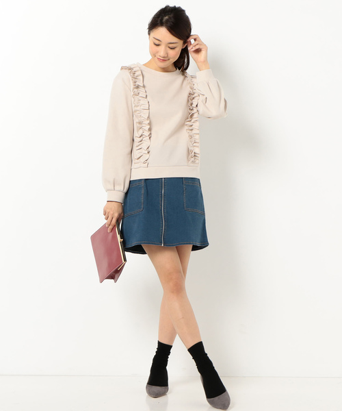 archives（アルシーヴ）の「配色ステッチデニムZIPスカート（デニムスカート・レディース・ロイヤルブルー/ネイビー/ダークブルー・MEDIUM）」の11枚目の写真