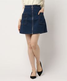 archives | 配色ステッチデニムZIPスカート(デニムスカート)