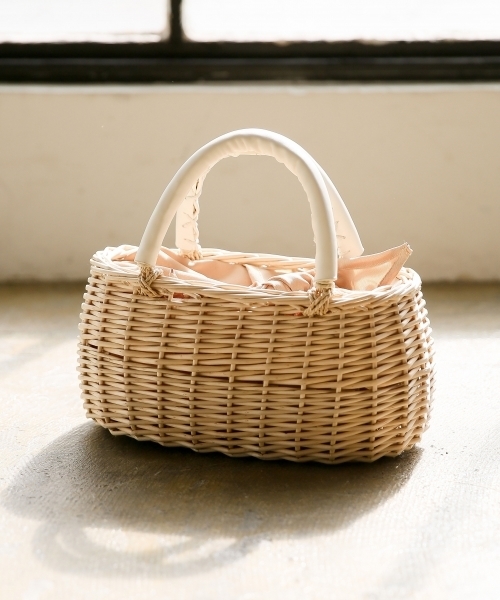 A part by(アパートバイ)の「ヤナギバスケット 782784(かごバッグ・レディース・ホワイト系その他/ブラック系その他・FREE)」の9枚目の写真
