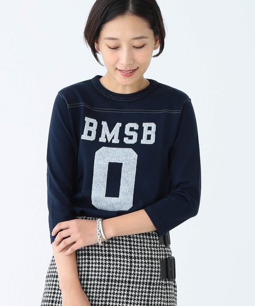 BEAMS BOY（ビームスボーイ）の「BEAMS BOY / テンジクフットボール 3/4T（Tシャツ/カットソー・レディース・レッド系その他/グリーン系その他/インディゴブルー/ワイン/ナチュラル/ホワイト/ライトグレー/ブラック/レッド/ダークグリーン/ネイビー・ONE SIZE）」の12枚目の写真