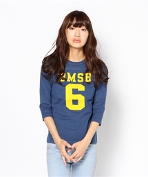 BEAMS BOY | 【FUDGE 5月号掲載】BEAMS BOY / テンジクフットボール 3/4T■(Tシャツ/カットソー)