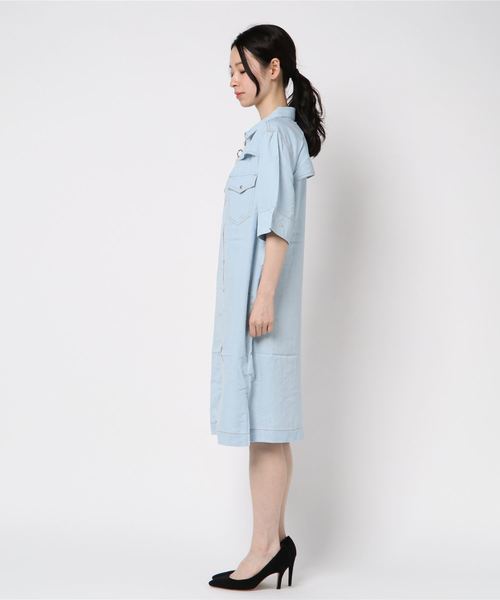 DIESEL（ディーゼル）の「00SBKD0IARN（ワンピース・レディース・インディゴブルー・LARGE/MEDIUM/SMALL/X-SMALL/XX-SMALL）」の3枚目の写真