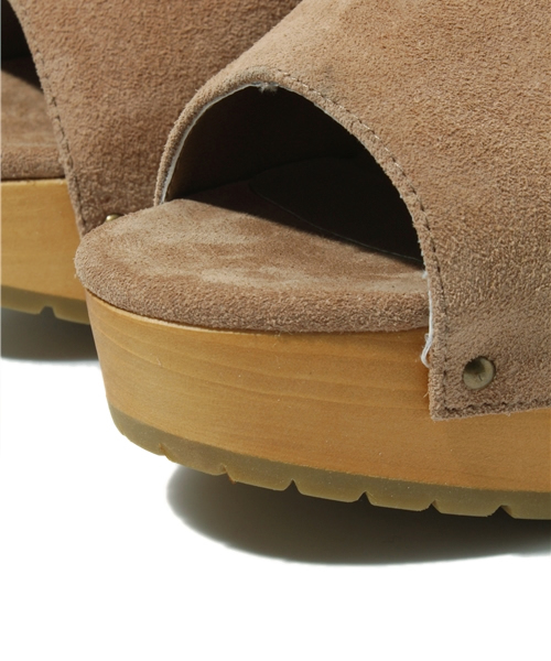 And A（アンドエー）の「ウッディーオープンブーツ（ブーツ・レディース・ブラック/ベージュ・23.5cm/24.5cm）」の9枚目の写真