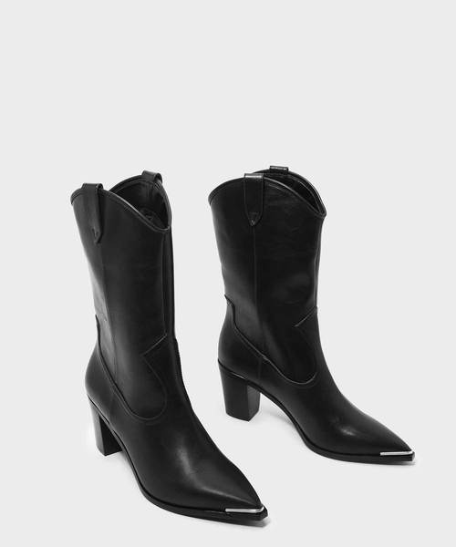 ブロックヒールウェスタンブーツ / BLOCK HEEL WESTERN BOOTS