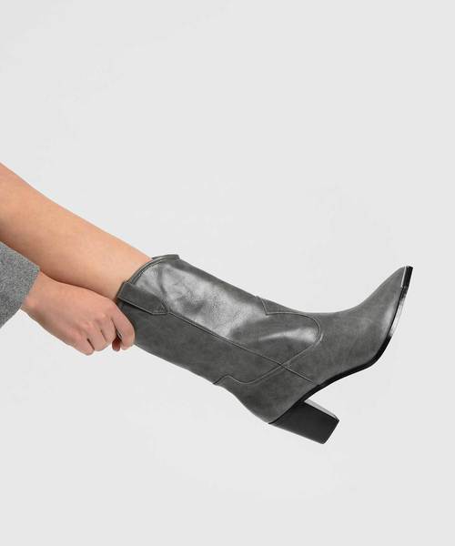 ブロックヒールウェスタンブーツ / BLOCK HEEL WESTERN BOOTS