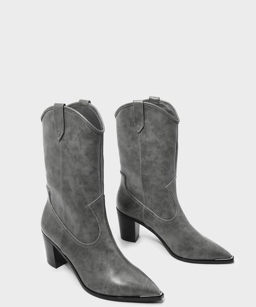 ブロックヒールウェスタンブーツ / BLOCK HEEL WESTERN BOOTS