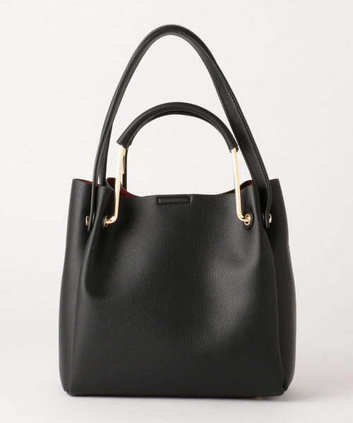 BEAUTY&YOUTH UNITED ARROWS(ビューティーアンドユースユナイテッドアローズ)の「BY∴ メタルハンドルトートBAG2 -3WAY-(ショルダーバッグ・レディース・ブラック/モカ・FREE)」の13枚目の写真