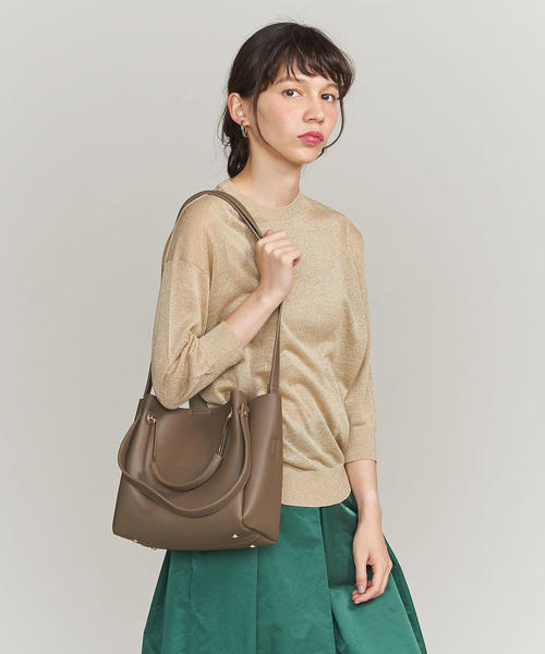 BEAUTY&YOUTH UNITED ARROWS(ビューティーアンドユースユナイテッドアローズ)の「BY∴ メタルハンドルトートBAG2 -3WAY-(ショルダーバッグ・レディース・ブラック/モカ・FREE)」の19枚目の写真